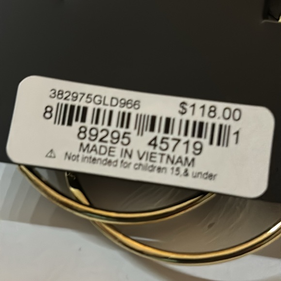 NWT COACH Signature Script Hoop Earrings - Picture 7 of 7